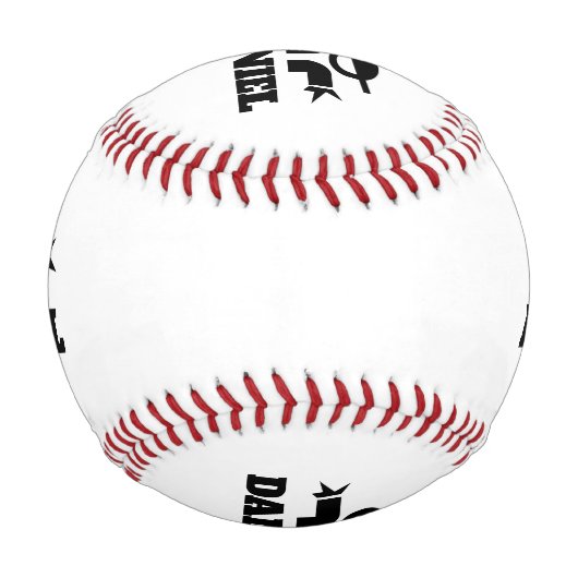 Eigenes Baseballgeschenk mit personalisiertem Name Baseball (Rückseite)