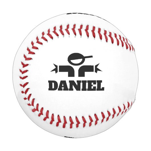 Eigenes Baseballgeschenk mit personalisiertem Name Baseball (Vorderseite Links)