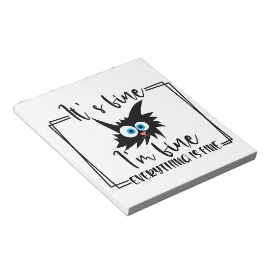 Eigenes behalt oder Design - Notepad Notizblock (angewinkelt)