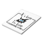 Eigenes behalt oder Design - Notepad Notizblock (Rotiert)