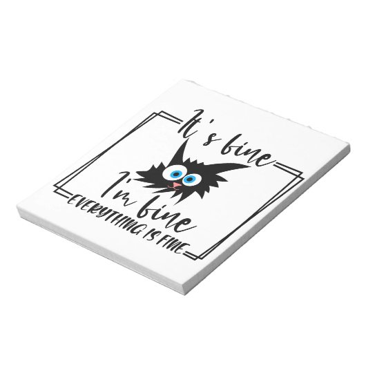 Eigenes behalt oder Design - Notepad Notizblock (Rotiert)