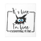 Eigenes behalt oder Design - Notepad Notizblock (Vorderseite)