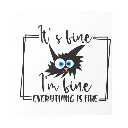 Eigenes behalt oder Design - Notepad Notizblock (Vorderseite)