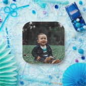 Eigenes benutzerdefiniertes Foto hinzufügen Pappteller (Party)