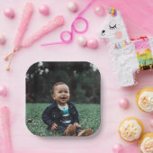 Eigenes benutzerdefiniertes Foto hinzufügen Pappteller (Party)