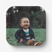 Eigenes benutzerdefiniertes Foto hinzufügen Pappteller (Vorderseite)