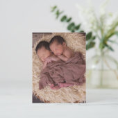 Eigenes benutzerdefiniertes Foto hinzufügen Postkarte (Stehend Vorderseite)