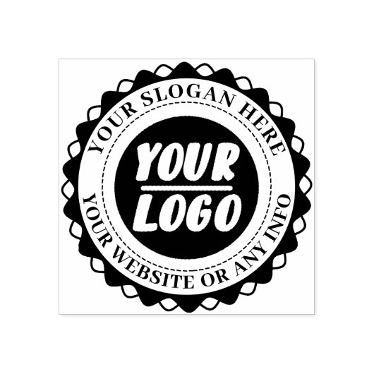 Eigenes Berufliches Firmenlogo Gummistempel (Prägung)