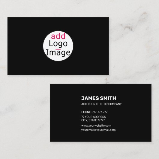 Eigenes Bild hinzufügen Benutzerdefinierter Extrav Visitenkarte (Vorne/Hinten)