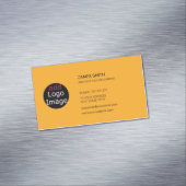 Eigenes Bild hinzufügen Custom Macaroni & Käse Ora Magnetische Visitenkarte (Beispiel)