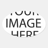 Eigenes Bild hinzufügen Ovaler Aufkleber (Vorderseite)