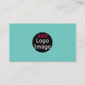Eigenes Bild mit individuellem Chic Fresh Mint Gre Visitenkarte (Vorderseite)