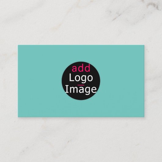 Eigenes Bild mit individuellem Chic Fresh Mint Gre Visitenkarte (Vorderseite)