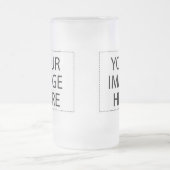 Eigenes Bild oder Text hinzufügen Mattglas Bierglas (Mittel)