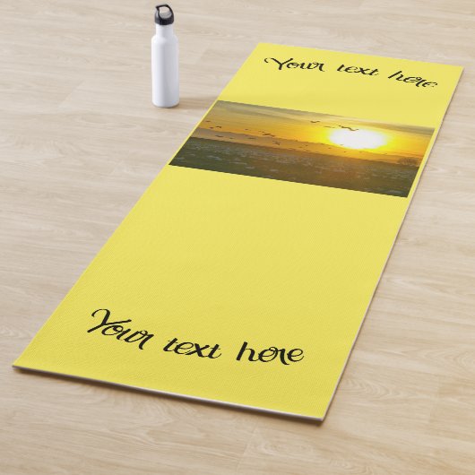 Eigenes Bild & Text auf Yogamatte (Beispiel)