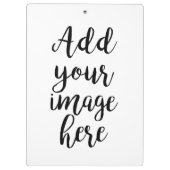 Eigenes Bild und Name hinzufügen Klemmbrett (Rückseite)