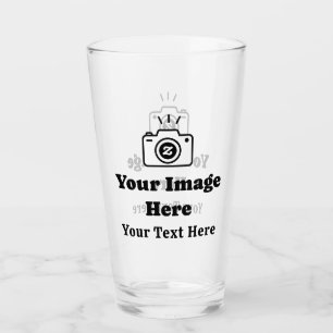 Eigenes Bild und Text Glas