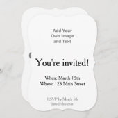 Eigenes Bild und Text hinzufügen Einladung (Vorne/Hinten)