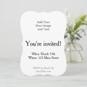 Eigenes Bild und Text hinzufügen Einladung (Stehend Vorderseite)