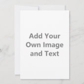 Eigenes Bild und Text hinzufügen Einladung (Rückseite)