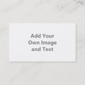 Eigenes Bild und Text hinzufügen Visitenkarte (Rückseite)