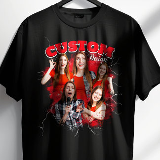 Eigenes Bootleg-Foto-Bootleg-Rap T-Shirt