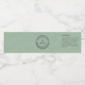 Eigenes botanisches Etikett für individuelle Verpa (Einzelnes Label)