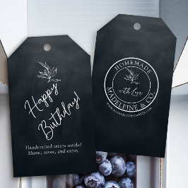 Eigenes botanisches, kundenspezifisches Black Pack Geschenkanhänger