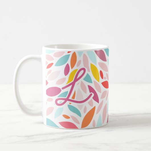 Eigenes botanisches Personalisiertes Geschenk Kaffeetasse (Links)