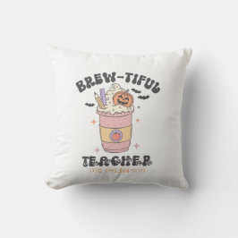 Eigenes Bräunungslehrer Halloween Kissen