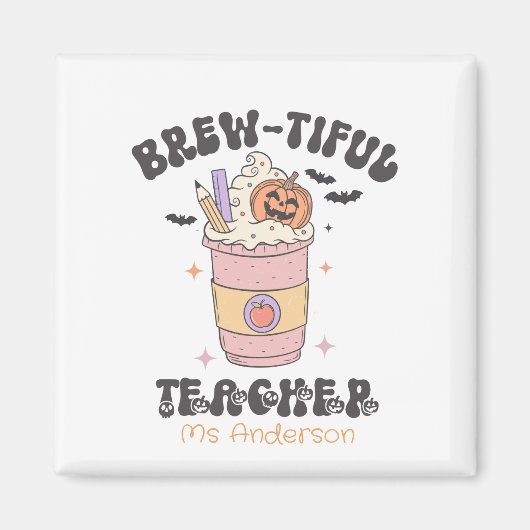 Eigenes Bräunungslehrer Halloween Magnet (Vorne)