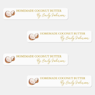 Eigenes Coconut-Butterblende-Etikett Etiketten
