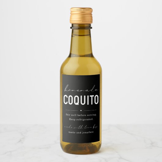 Eigenes Coquito-Flaschenetikett Weinetikett (Vorderseite)