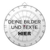 Eigenes Dartboard gestalten Dartscheibe (vorne)