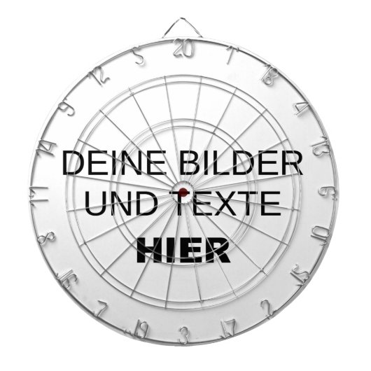 Eigenes Dartboard gestalten Dartscheibe (vorne)