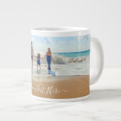 Eigenes Design - Benutzerdefiniertes Foto und Text Jumbo-Tasse (Vorderseite Rechts)