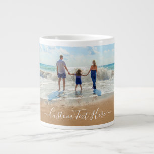 Eigenes Design - Benutzerdefiniertes Foto und Text Jumbo-Tasse