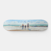 Eigenes Design Foto Text I Liebe Meine Familie Skateboard (Horizontal)