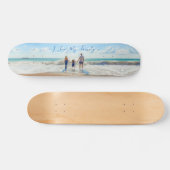 Eigenes Design Foto Text I Liebe Meine Familie Skateboard (Horizontal)