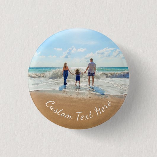 Eigenes Design für benutzerdefinierte Foto- und Te Button (Vorderseite)
