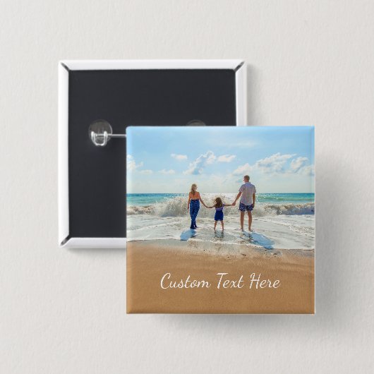 Eigenes Design für benutzerdefinierte Foto- und Te Button (Vorne & Hinten)