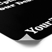 Eigenes Design mit individueller Nachricht Poster (Ecke)