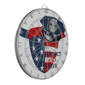 Eigenes Design und Text behalten oder erstellen Dartscheibe (Vorderseite Links)