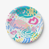 Eigenes Design und Text behalten oder erstellen Pappteller (Vorderseite)