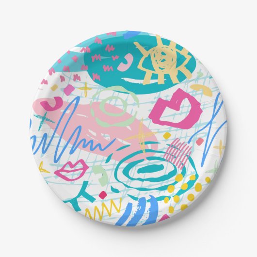 Eigenes Design und Text behalten oder erstellen Pappteller (Vorderseite)