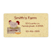 Eigenes Etikett für frische Eier (Vorne)