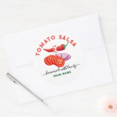 Eigenes Etikett für Tomaten/Paradeiser Runder Aufkleber (Umschlag)