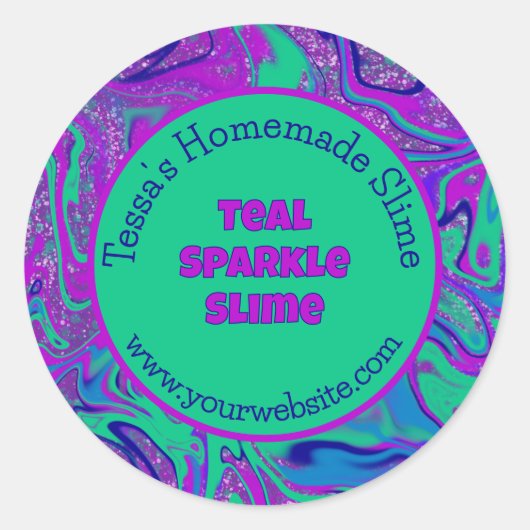 Eigenes, farbiges Cooles Label Runder Aufkleber (Vorderseite)