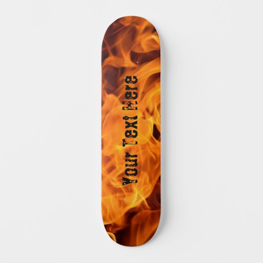 Eigenes Feuer! Flammen Skate Decke Skateboard/Wall Skateboard (Vorderseite)