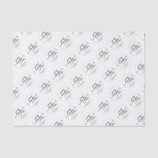 Eigenes Firmenlogo - Branding Seidenpapier (Vorderseite)